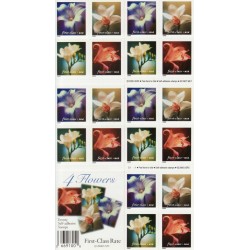 4 Flowers Stamps 2000