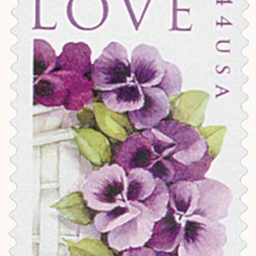 Love Pansies in a Basket Stamps 2010