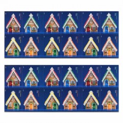 Contemporary Christmas Gingerbread Houses Stamps 2013