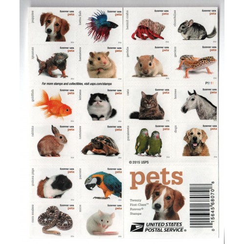 Pets Forever Stamps 2016