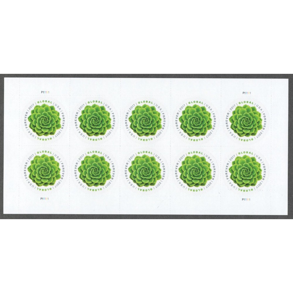 Global Green Succulent Stamps 2017