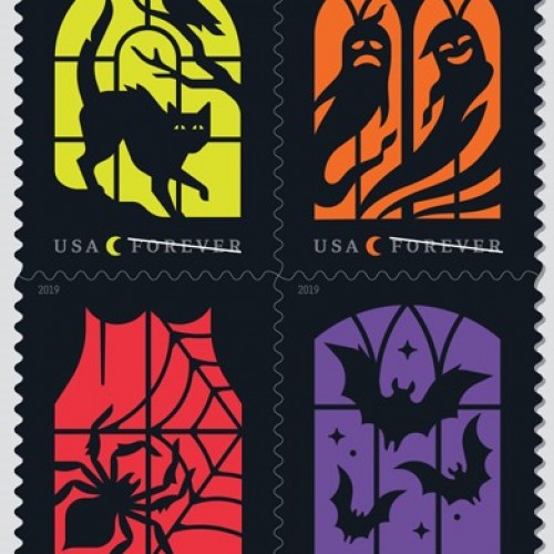 Spooky Silhouettes Forever Stamps 2019