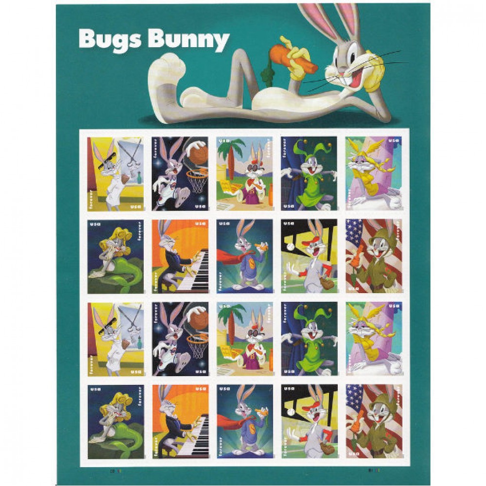Bugs Bunny Forever Stamps 2020