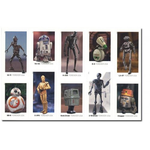 Star Wars Droids Forever Stamps 2021