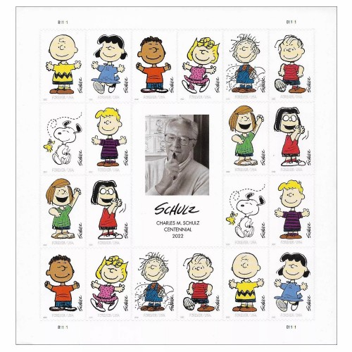Charles M. Schulz Forever Stamps 2022
