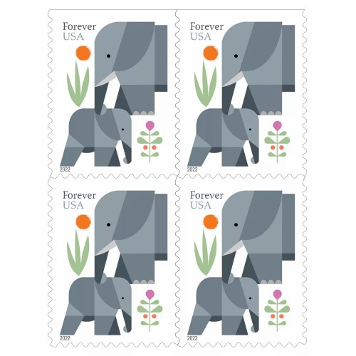 Elephants Forever Stamps 2022