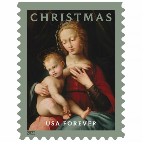 Virgin and Child Forever Stamps 2022