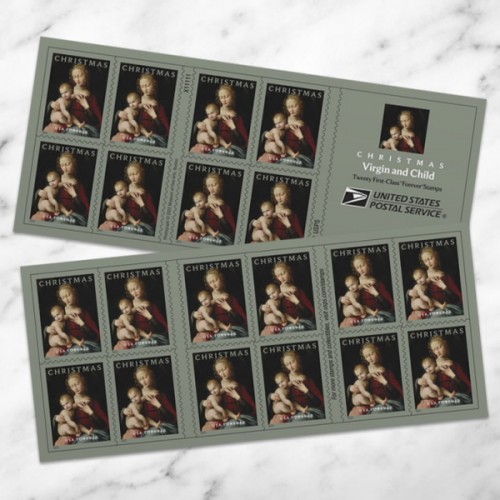 Virgin and Child Forever Stamps 2022