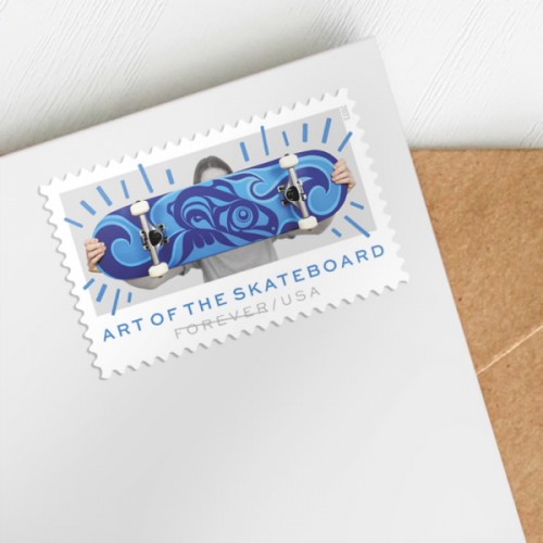 Art of the Skateboard Forever Stamps 2023
