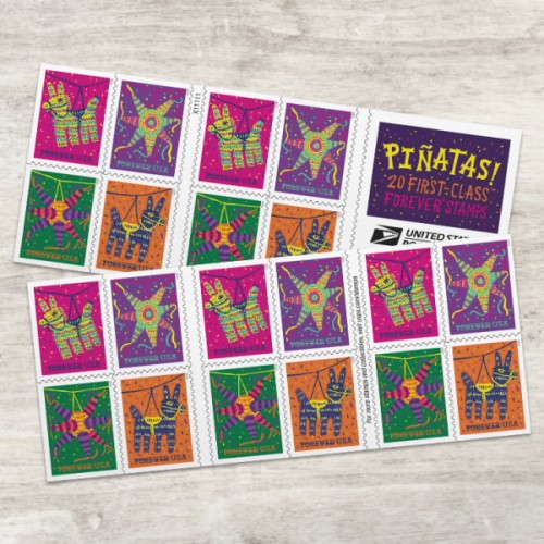 Pinatas Forever Stamps 2023