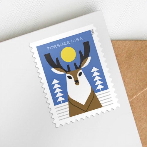Winter Woodland Animals Stamps 2023