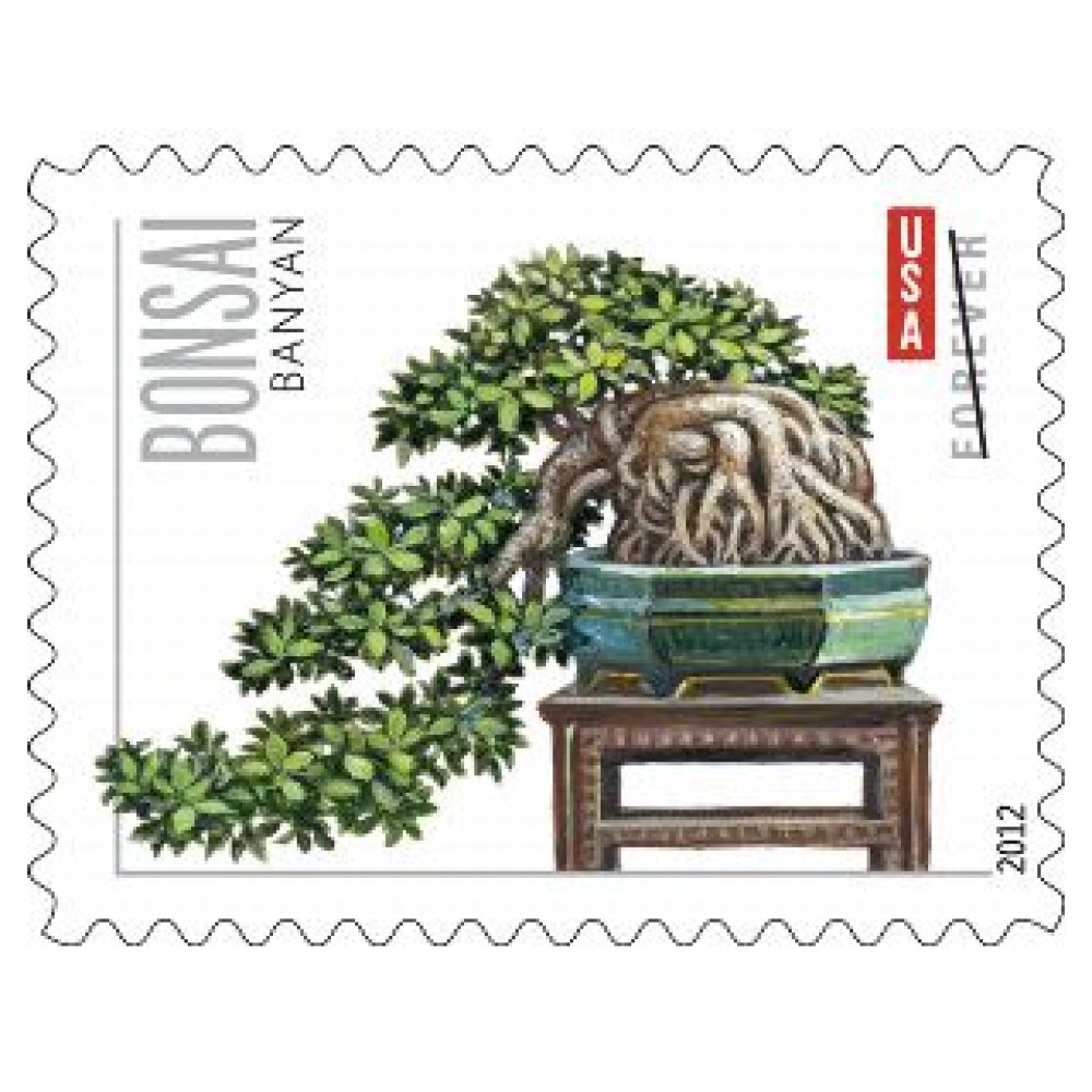 Bonsai Tree Forever Stamps 2012