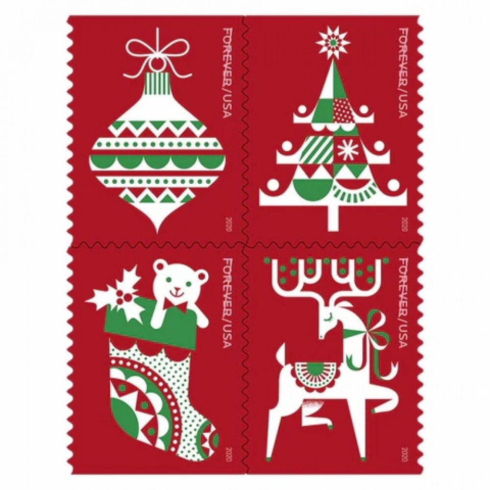 Holiday Delights Forever Stamps 2020