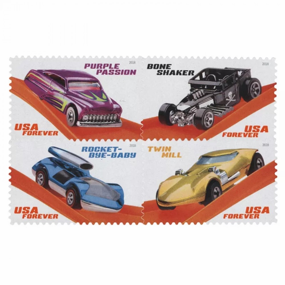 Hot Wheels Forever Stamps 2018