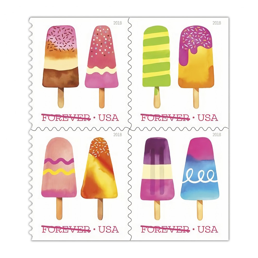 Frozen Treats Forever Stamps 2018