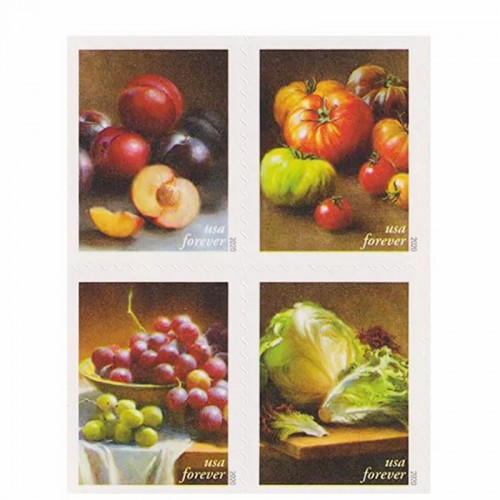 Fruits & Vegetables Forever Stamps 2020