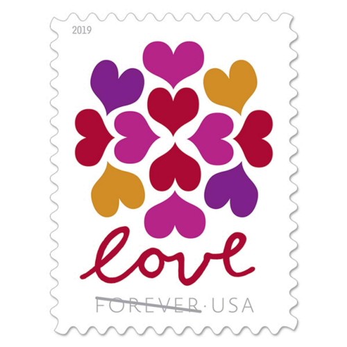 Hearts Blossom Forever stamps 2019