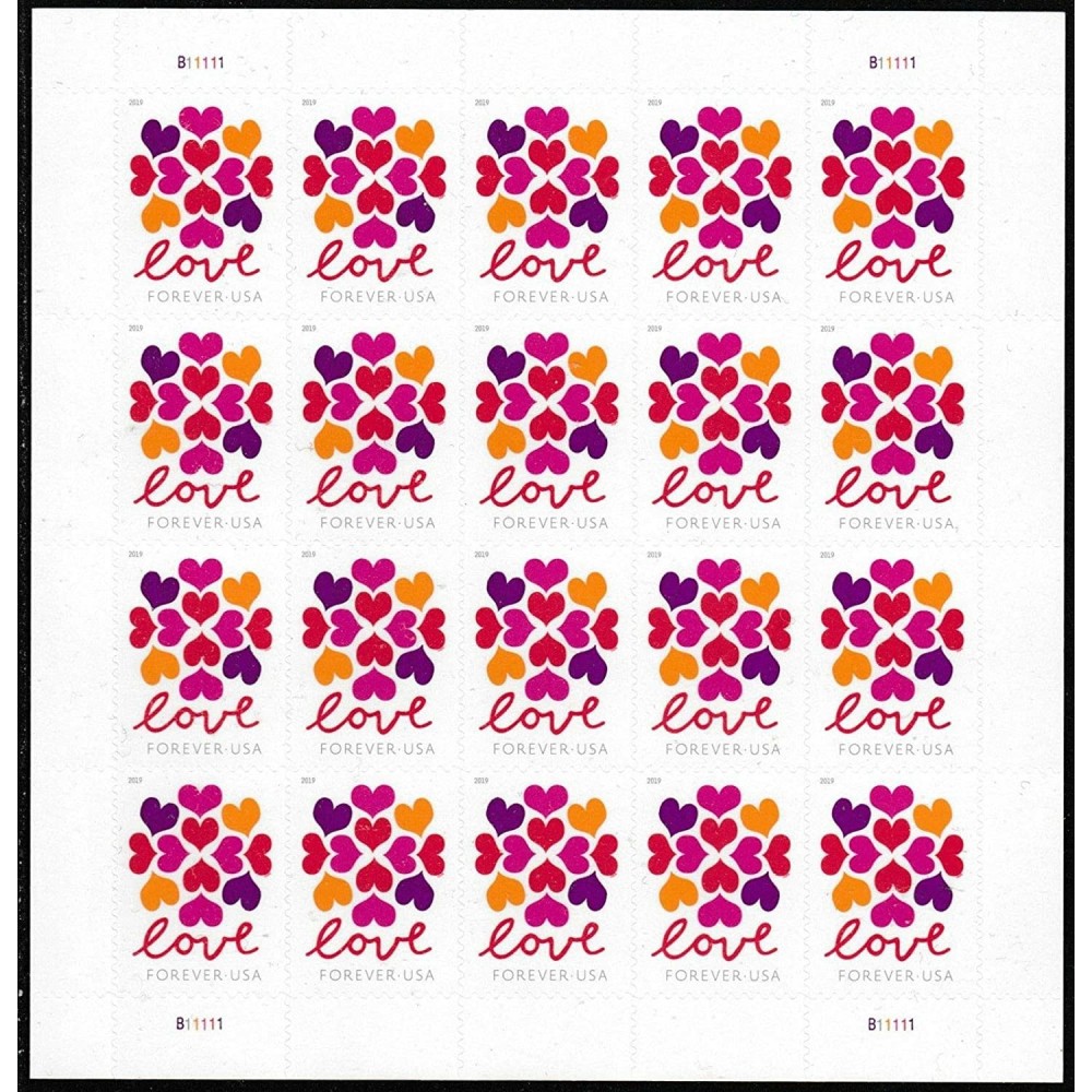 Hearts Blossom Forever stamps 2019