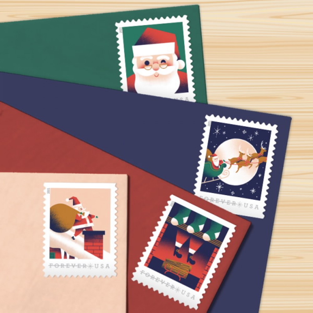 A Visit From St. Nick Forever Stamps 2021