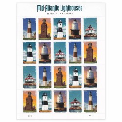 Mid-Atlantic Lighthouses Stamps 2021