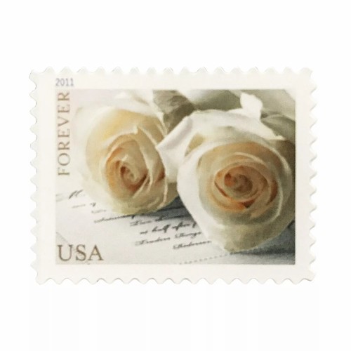Wedding Roses Forever Stamps 2011