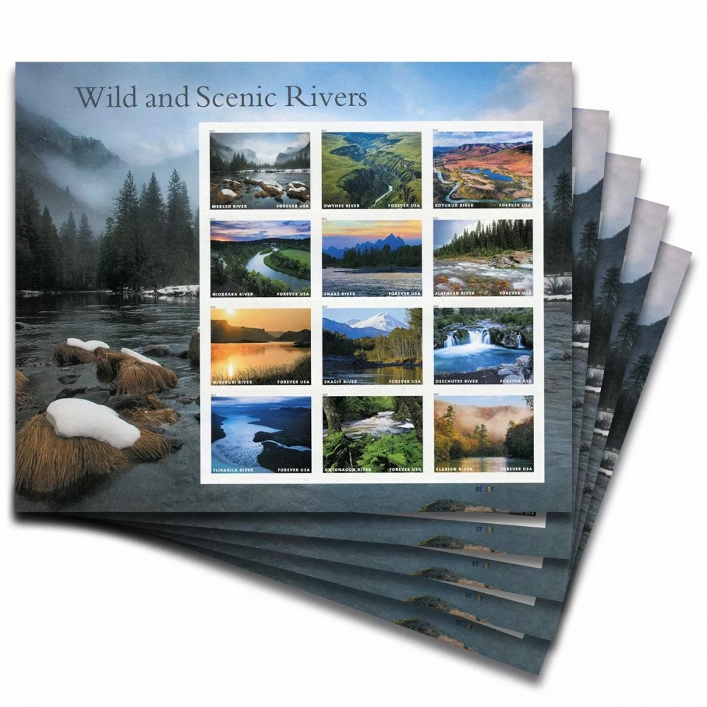 Wild and Scenic Rivers Forver Stamps 2019