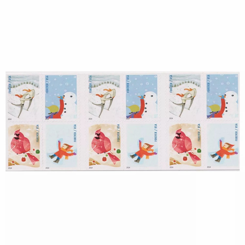 Winter Fun Forever Stamps 2014